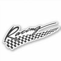 Racing-Flagge Vinyl Stickers
