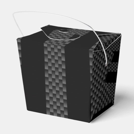 Racing Flags auf Streifen Carbon Fibre wie Style Geschenkschachtel (Rückseite)