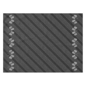 Racing Flags Design on Stripes Carbon Fiber Style Tischdecke (Vorderseite (Horizontal))
