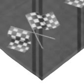 Racing Flags Design on Stripes Carbon Fiber Style Tischdecke (Schrägansicht)