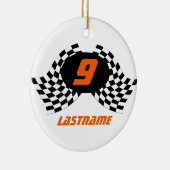 Racing Flags Foto von Keepsake Keramik Ornament (Rechts)