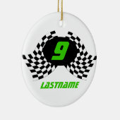 Racing Flags Foto von Keepsake Keramikornament (Rechts)