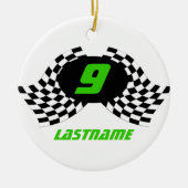 Racing Flags Foto von Keepsake Keramikornament (Vorne)