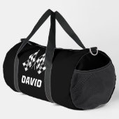 Racing Flags mit Namen Duffle Bag (Rechte Ecke)
