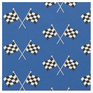 Racing Flags Niedlich Blue Stoff