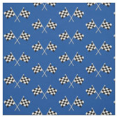 Racing Flags Niedlich Blue Stoff (Muster)
