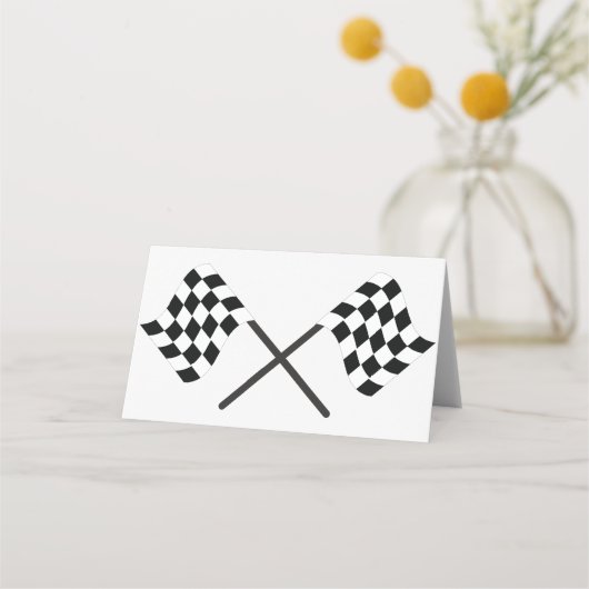 Racing Flags Platzkarte (Vorderseite)