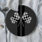Racing Flags Stripes im Carbon Fibre Style Dekor Button (Beispiel)