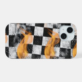 Racing Flames Design Phone Case iPhone 15 Hülle (Rückseite (Horizontal))