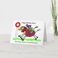 Racing Funny Cartoon Geburtstag