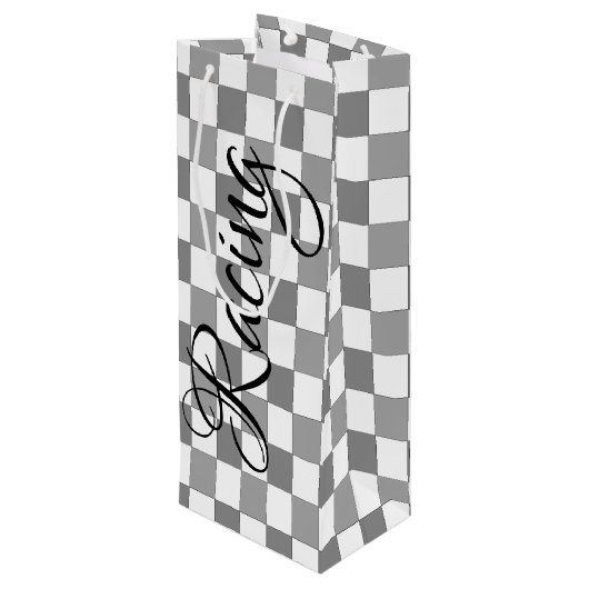 Racing Geschenktüte Für Weinflaschen (Rückseite Schrägansicht)