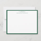 Racing Green Classic Border Mitteilungskarte (Vorderseite)