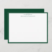 Racing Green Classic Border Mitteilungskarte (Vorne/Hinten)