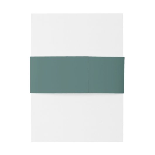 Racing Green Simple Initials Monogram Moderner Sch Einladungsbanderole (Rückseitenbeispiel)