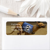 Racing Greyhound Dog Mailing Label (Insitu)
