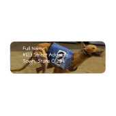 Racing Greyhound Dog Mailing Label (Vorne)