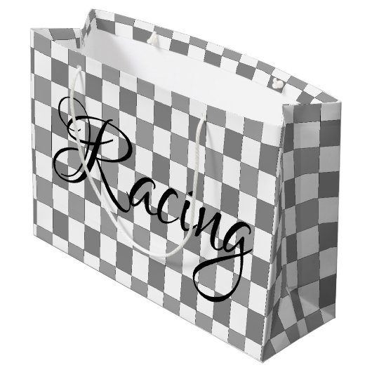 Racing Große Geschenktüte (Rückseite Schrägansicht)