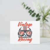 Racing Helmet Feiertagspostkarte (Stehend Vorderseite)