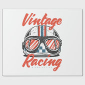 Racing Helmet Geschenkpapier (Flach)
