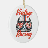 Racing Helmet Keramik Ornament (Rechts)