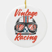 Racing Helmet Keramik Ornament (Hinten)