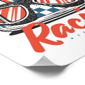 Racing Helmet Poster (Ecke)