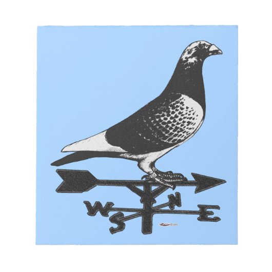 Racing Homer: Weathervane Homer Notizblock (Vorderseite)