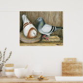 Racing Homers Zuhause Life Poster (Küche)