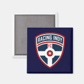 Racing Indy Blue Magnet (Vorderseite/Rückseite)