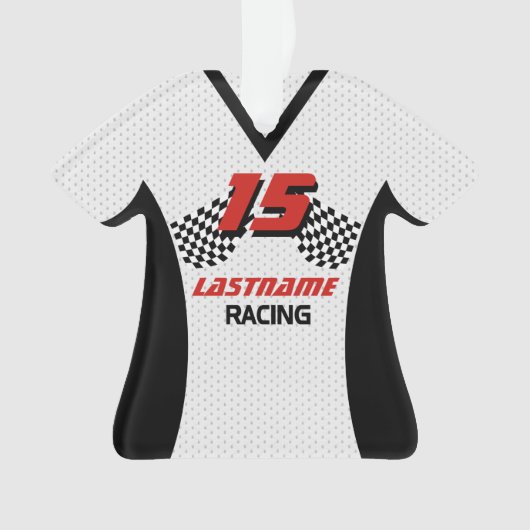 Racing Jersey Foto Keepake Ornament (Vorderseite)