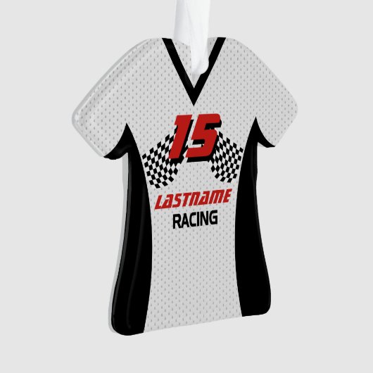 Racing Jersey Foto Keepake Ornament (Vorderseite)