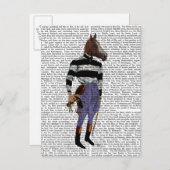 Racing Jockey Full 2 Postkarte (Vorne/Hinten)