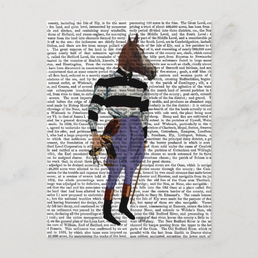 Racing Jockey Full 2 Postkarte (Vorderseite)