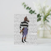 Racing Jockey Full 2 Postkarte (Stehend Vorderseite)