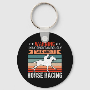 Racing Jockey Horseback Racing Barrel Racer Schlüsselanhänger