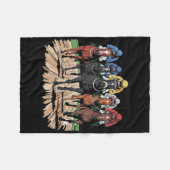 Racing Jockey Racer Der Fleecedecke (Vorderseite (Horizontal))