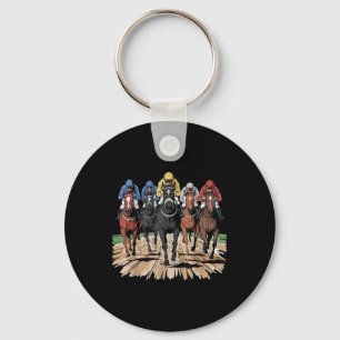 Racing Jockey Racer Derby Rider Gifts Men Wo Schlüsselanhänger