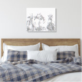 Racing Jockey Riding Canvas Print Leinwanddruck (Insitu (Schlafzimmer))