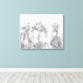 Racing Jockey Riding Canvas Print Leinwanddruck (Insitu (Holzboden))