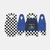 Racing Kids Geburtstagsrennen-Thema Geschenkschachtel (Ungefaltet)