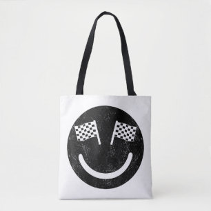 Racing Lächeln für Race Car Partys Tasche