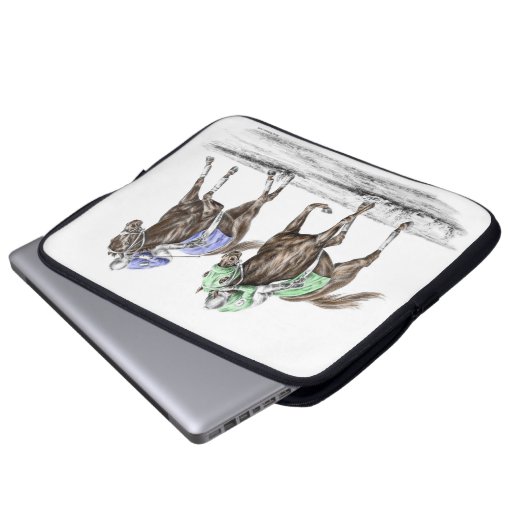 Racing Laptopschutzhülle (Vorne Knopf)