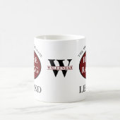 Racing Legend Monogram Fügen Sie Ihren Namen hinzu Kaffeetasse (Mittel)
