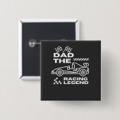 Racing Legend Vater Vathers Day Button (Vorne & Hinten)