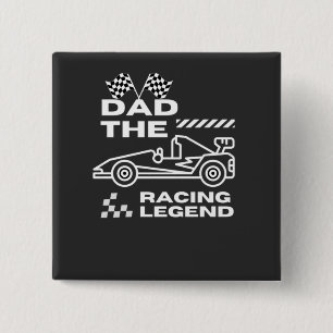 Racing Legend Vater Vathers Day Button