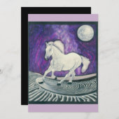 Racing Mitternacht Einladungen (Vorne/Hinten)