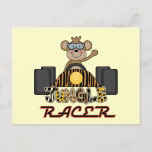 Racing Monkey Tshirts und Geschenke Postkarte