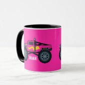 Racing Monster Truck, für Jungen und Mädchen Coffe Tasse (Vorderseite Links)