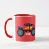 Racing Monster Truck, für Jungen und Mädchen Coffe Tasse (Links)