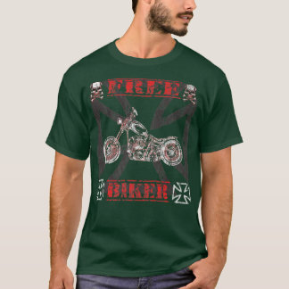 Racing Motorrad-Racing Motorrad Riker Rocker Motor T-Shirt